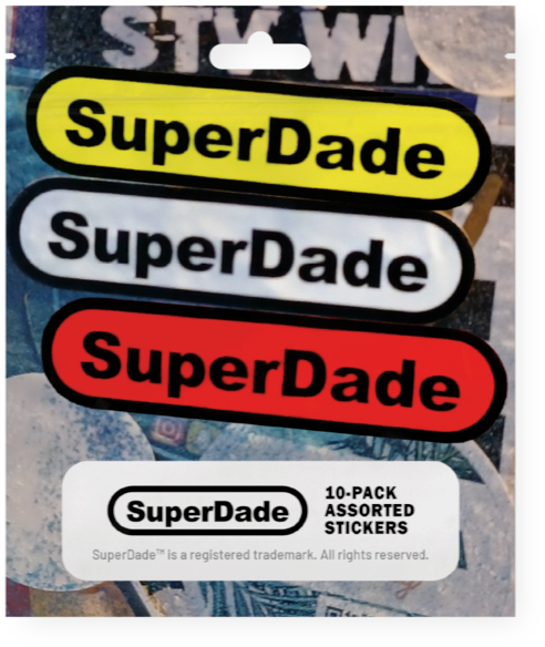 SuperDade® Stickers 10-Pack (Assorted)