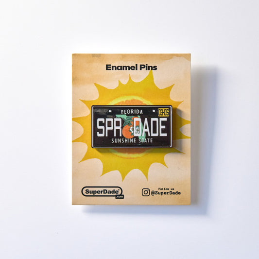 SuperDade® License Enamel Pin (Black)