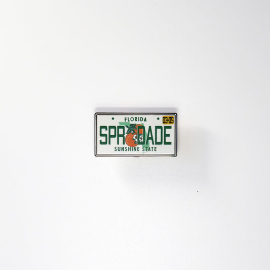 SuperDade® License Enamel Pin (White)