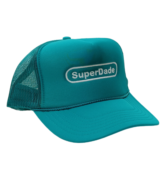 SuperDade® MARLN Trucker Hat (Jade/White)