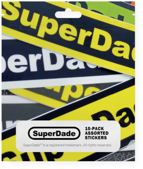 SuperDade® Stickers 10-Pack (Assorted)