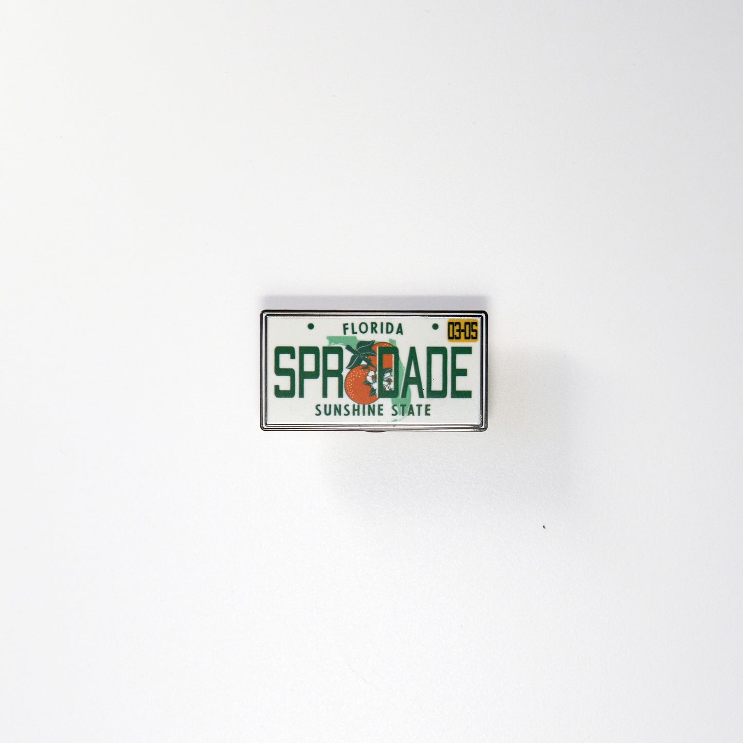 SuperDade® License Enamel Pin (White)