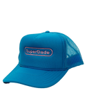 SuperDade® VICE CITY Trucker Hat (Turq/Pink)