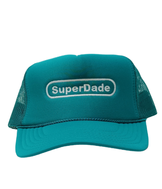 SuperDade® MARLN Trucker Hat (Jade/White)